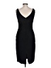 Agnona Solid Black Cocktail Dress Size L - photo 2