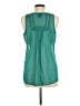Bobeau 100% Polyester Teal Sleeveless Blouse Size M - photo 2