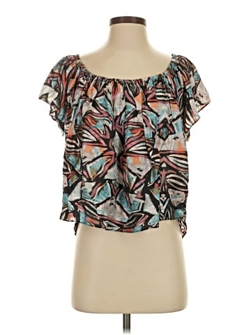 Townsen Short Sleeve Silk Top (view 1)