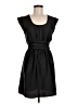 H&M 100% Polyester Solid Black Casual Dress Size 8 - photo 1