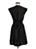 H&M 100% Polyester Solid Black Casual Dress Size 8 - photo 2