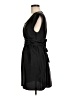 H&M 100% Polyester Solid Black Casual Dress Size 8 - photo 5