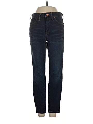 Madewell 9" Mid-Rise Skinny Jeans in Larkspur Wash: TENCEL&trade; Denim Edition (view 1)