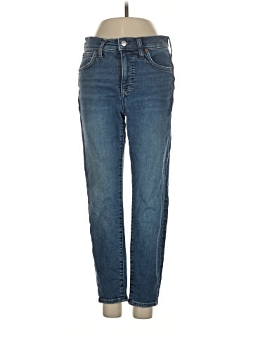 Madewell Petite 9" Mid-Rise Skinny Jeans in Heathfield Wash (view 1)