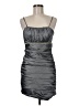 Cindy Metallic Gray Cocktail Dress Size M - photo 1