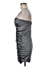 Cindy Metallic Gray Cocktail Dress Size M - photo 5