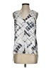 White House Black Market Silver Sleeveless Blouse Size S (petite) - photo 1