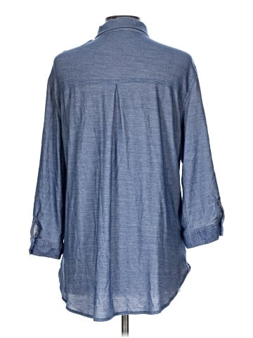 Eden & Olivia 3/4 Sleeve Button-Down Shirt (view 2)
