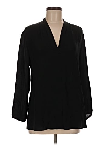 Theory 3/4 Sleeve Silk Top (view 1)