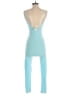 Daisy Color Block Teal Jumpsuit Size S - photo 2