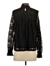 Blue Tassel 100% Nylon Black Long Sleeve Blouse Size S - photo 2