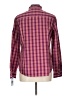 IZOD Checkered-gingham Burgundy Long Sleeve Button-Down Shirt Size L - photo 2