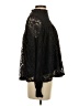 Blue Tassel 100% Nylon Black Long Sleeve Blouse Size S - photo 4