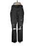 Old Navy 100% Cotton Graphic Black Jeans Size 12 - photo 1