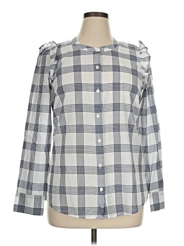 J.Crew Factory Store Long Sleeve Button-Down Shirt (view 1)