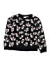 Disney Floral Black Pullover Sweater Size 7 - photo 1