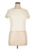 Express Ivory Short Sleeve Top Size XL - photo 1