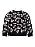 Disney Floral Black Pullover Sweater Size 7 - photo 2