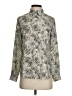 T Tahari 100% Polyester Animal Print Gray Long Sleeve Blouse Size XS - photo 1