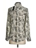 T Tahari 100% Polyester Animal Print Gray Long Sleeve Blouse Size XS - photo 2