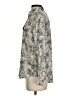T Tahari 100% Polyester Animal Print Gray Long Sleeve Blouse Size XS - photo 5