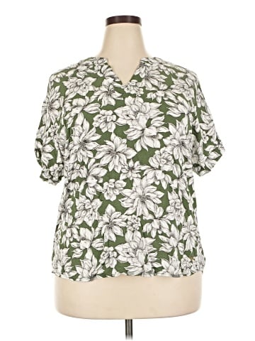 Anne Klein Short Sleeve Blouse (view 1)