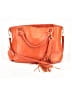 G.I.L.I. Got It Love It 100% Leather Solid Orange Tote One size - photo 1