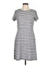 Sail to Sable Stripes Gray Casual Dress Size L - photo 1