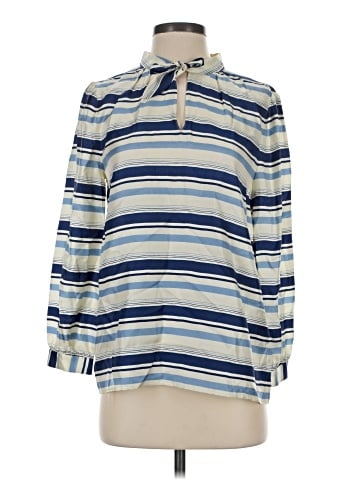 J.Crew Collection 3/4 Sleeve Silk Top (view 1)