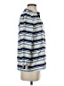 J.Crew Collection 100% Silk Stripes Blue 3/4 Sleeve Silk Top Size XS - photo 4
