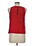 Milly 100% Silk Red Sleeveless Silk Top Size 6 - photo 2