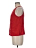 Milly 100% Silk Red Sleeveless Silk Top Size 6 - photo 5