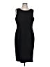 Jones Studio 100% Polyester Solid Black Cocktail Dress Size 12 - photo 1