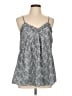 Doe & Rae Silver Sleeveless Blouse Size L - photo 1