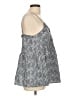 Doe & Rae Silver Sleeveless Blouse Size L - photo 4