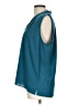 T Tahari Teal Sleeveless Blouse Size L - photo 5
