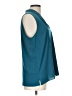 T Tahari Teal Sleeveless Blouse Size L - photo 4