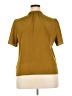 Nine West 100% Polyester Gold Short Sleeve Blouse Size XXL - photo 2