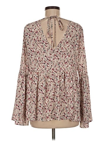 Pink Lily Long Sleeve T-Shirt (view 2)