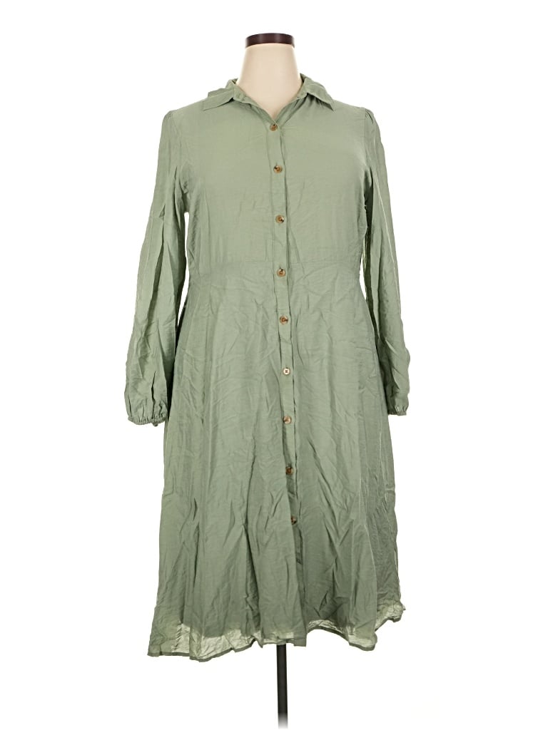 Pre-owned Nine West Casual Dress In Green