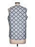 Calvin Klein 100% Polyester Blue Sleeveless Blouse Size L (petite) - photo 2