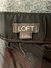 Ann Taylor LOFT 100% Polyester Solid Black Track Pants Size S - photo 7