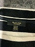 Massimo Dutti 100% Cotton Stripes Black Turtleneck Sweater Size XS - photo 7