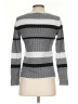 Liz Claiborne 100% Cotton Checkered-gingham Silver Pullover Sweater Size S - photo 2