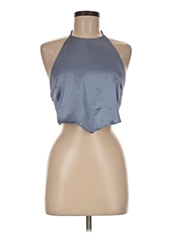 Blue Blush Sleeveless Blouse (view 1)