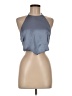 Blue Blush Gray Sleeveless Blouse Size M - photo 1