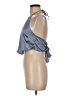 Blue Blush Gray Sleeveless Blouse Size M - photo 5