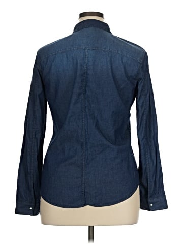 CALVIN KLEIN JEANS Long Sleeve Button-Down Shirt (view 2)