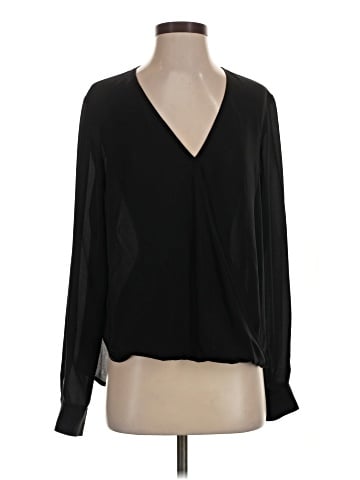 Otte Long Sleeve Silk Top (view 1)