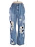 Shein Curve Hearts Blue Jeans Size 16 Plus (2) - photo 1